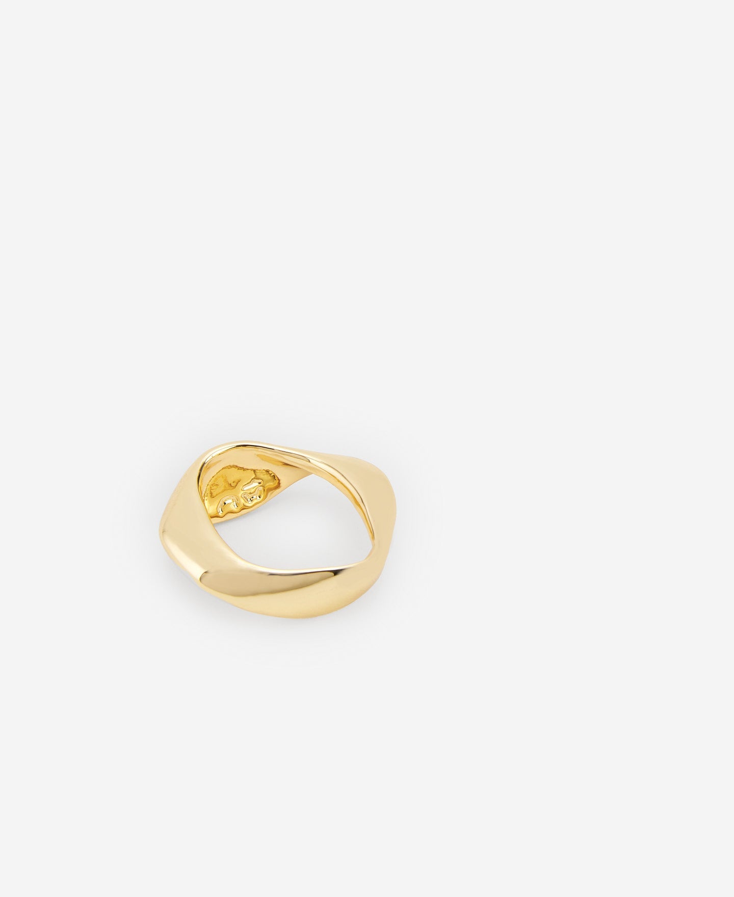 Gold Zinc Plated Ring Woman