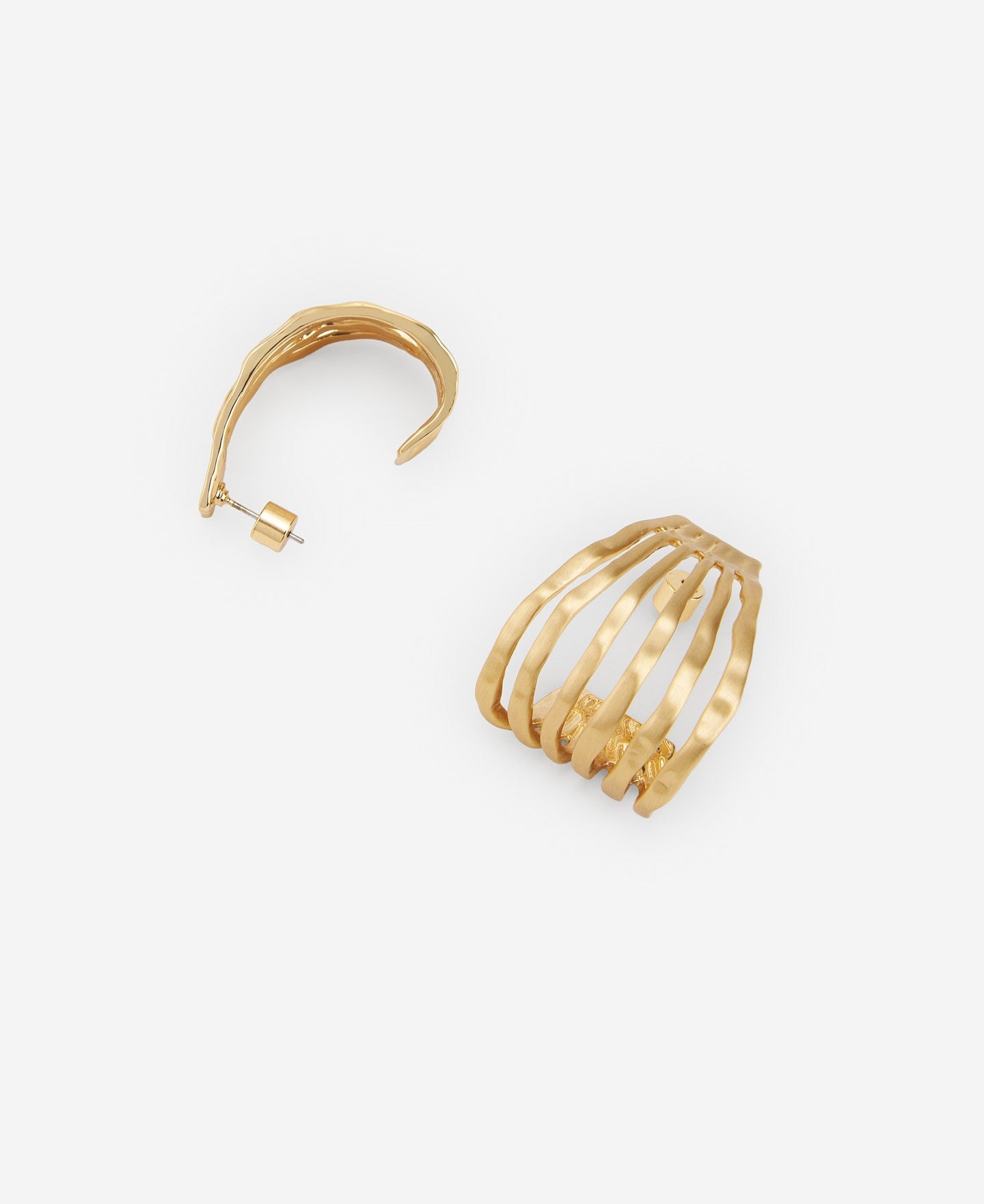 Zinc Multi-Strand Hoop Earring