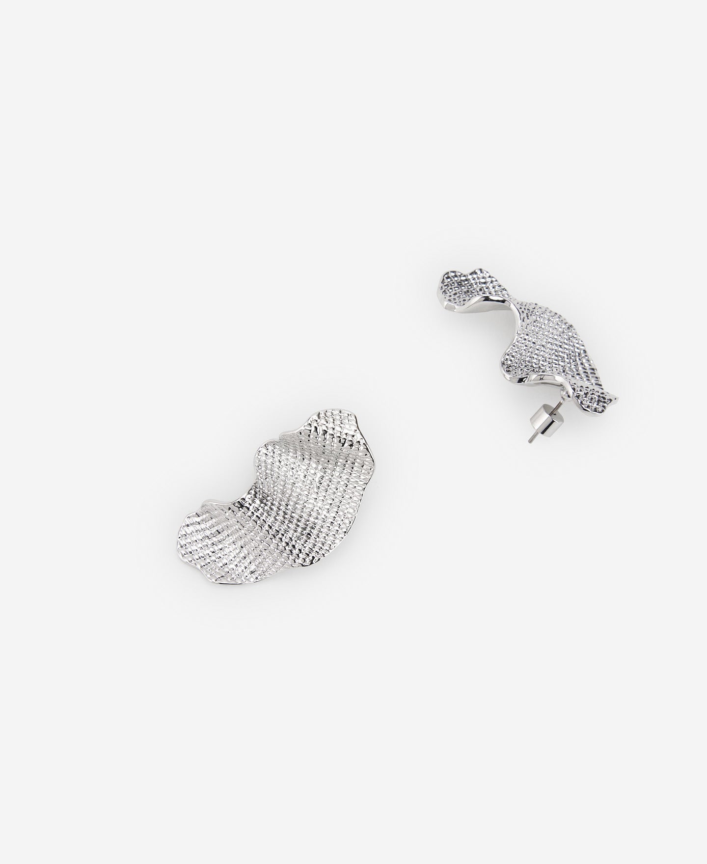 Garza Motif Silver Earring