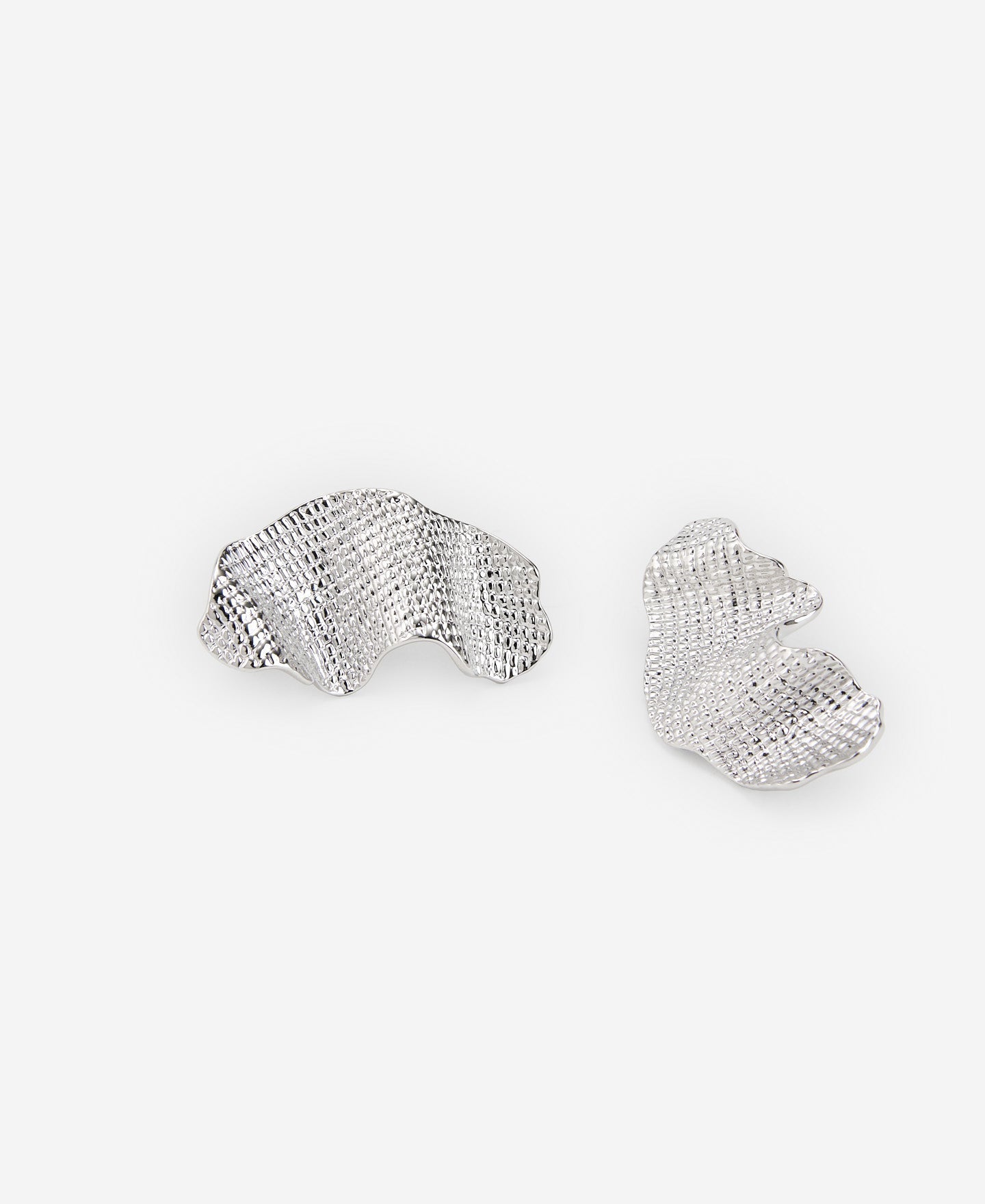 Garza Motif Silver Earring