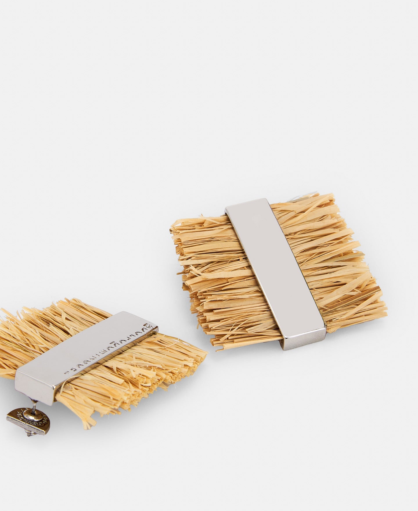 Gold Paper And Metal Earrings