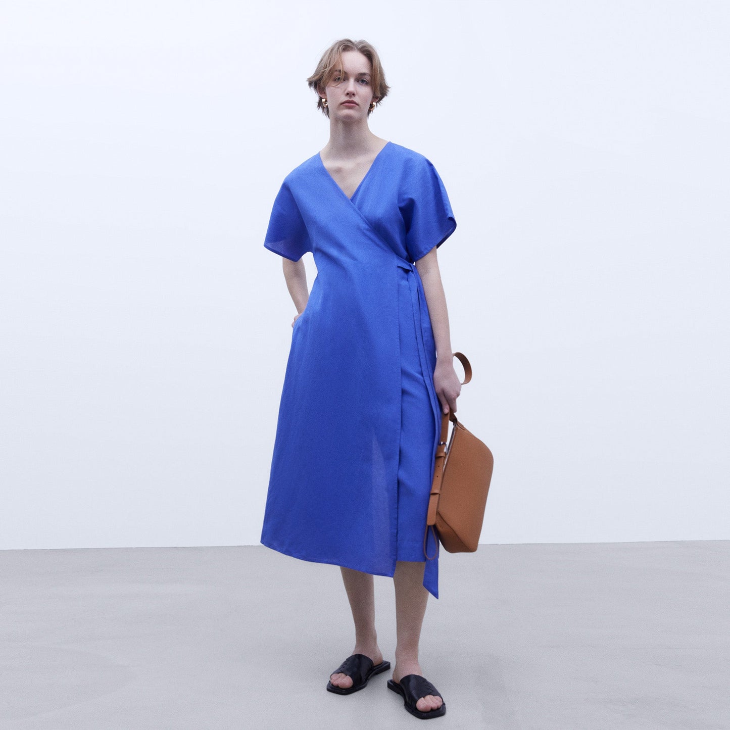 European Linen Jumpsuit - Dark Blue