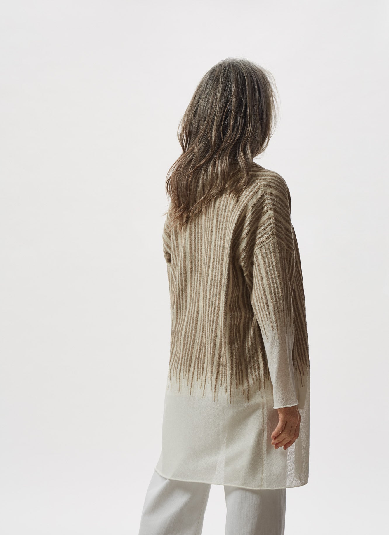 Stone Bicolour Textured Knit Twin Set