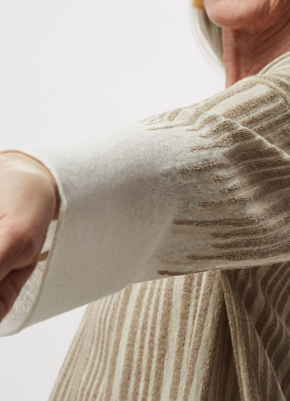 Stone Bicolour Textured Knit Twin Set