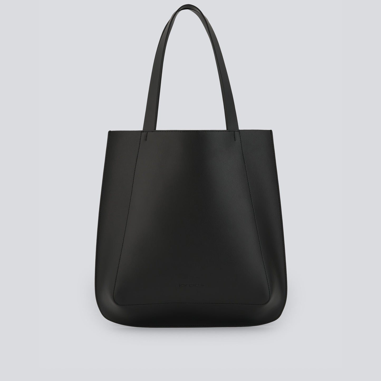 Leather  Black Shopper Bag