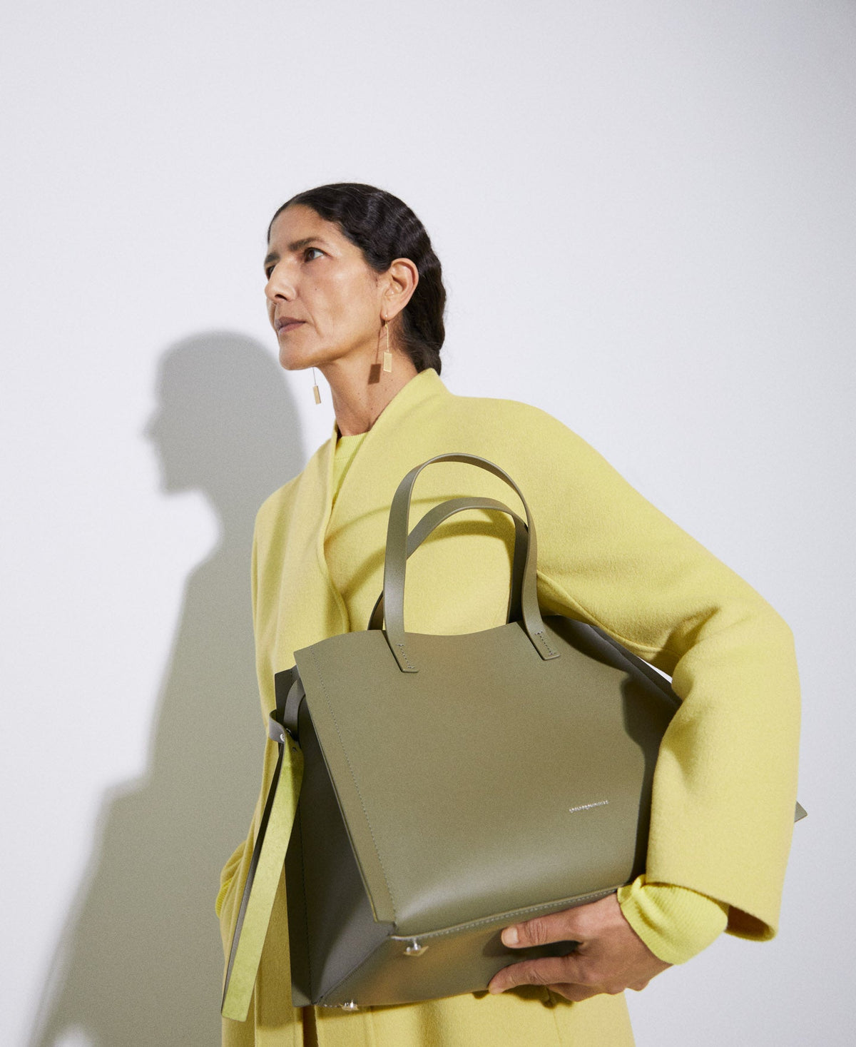 Green Large Responsible Leather Bag