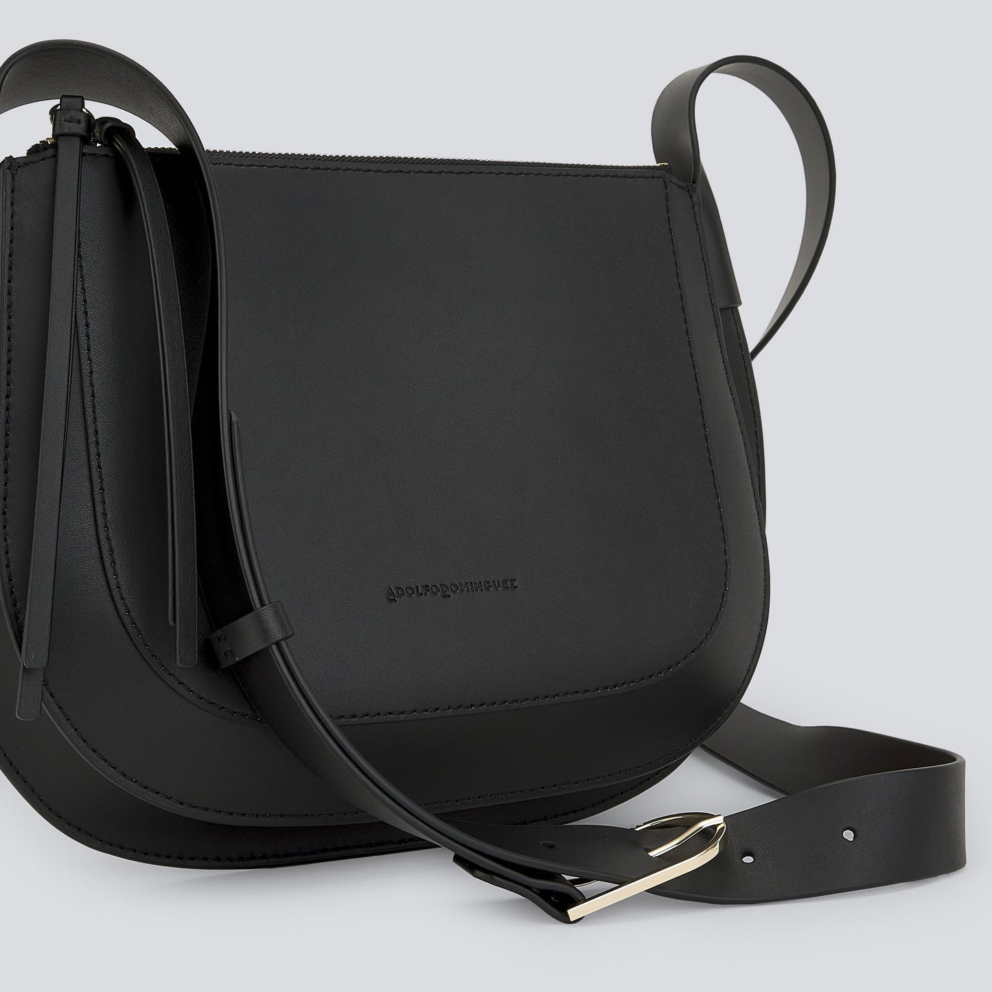 Leather Crossbody Bag Black
