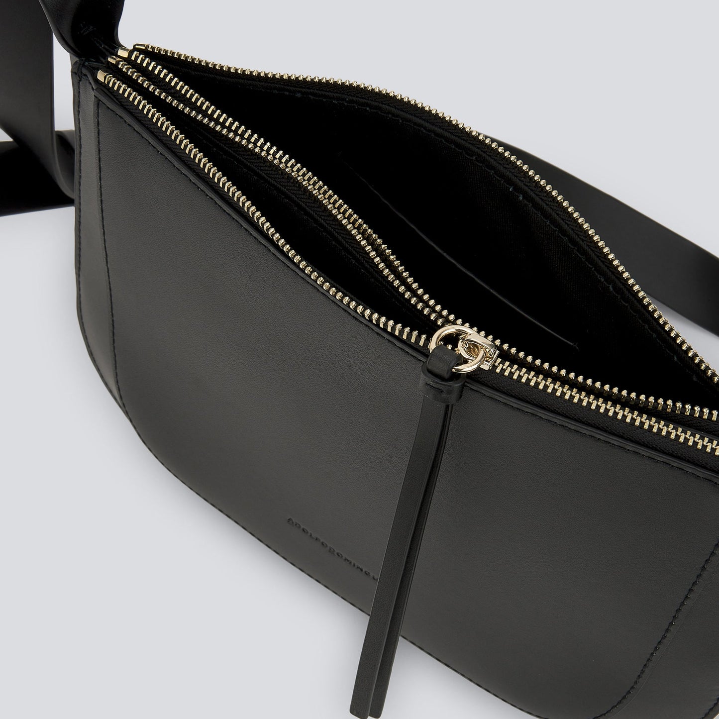 Leather Crossbody Bag Black