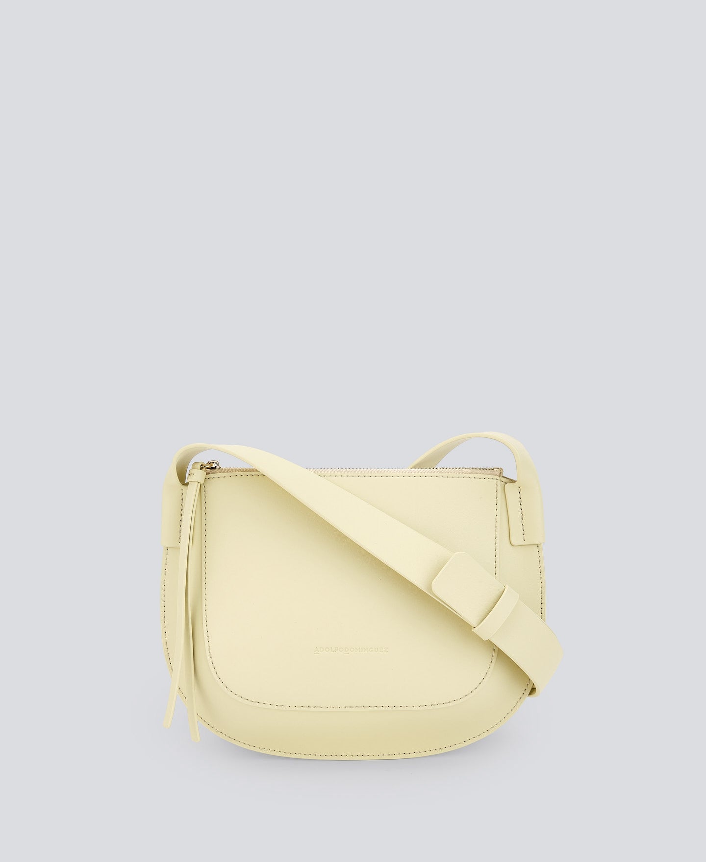 Light Yellow Yellow Leather Crossbody