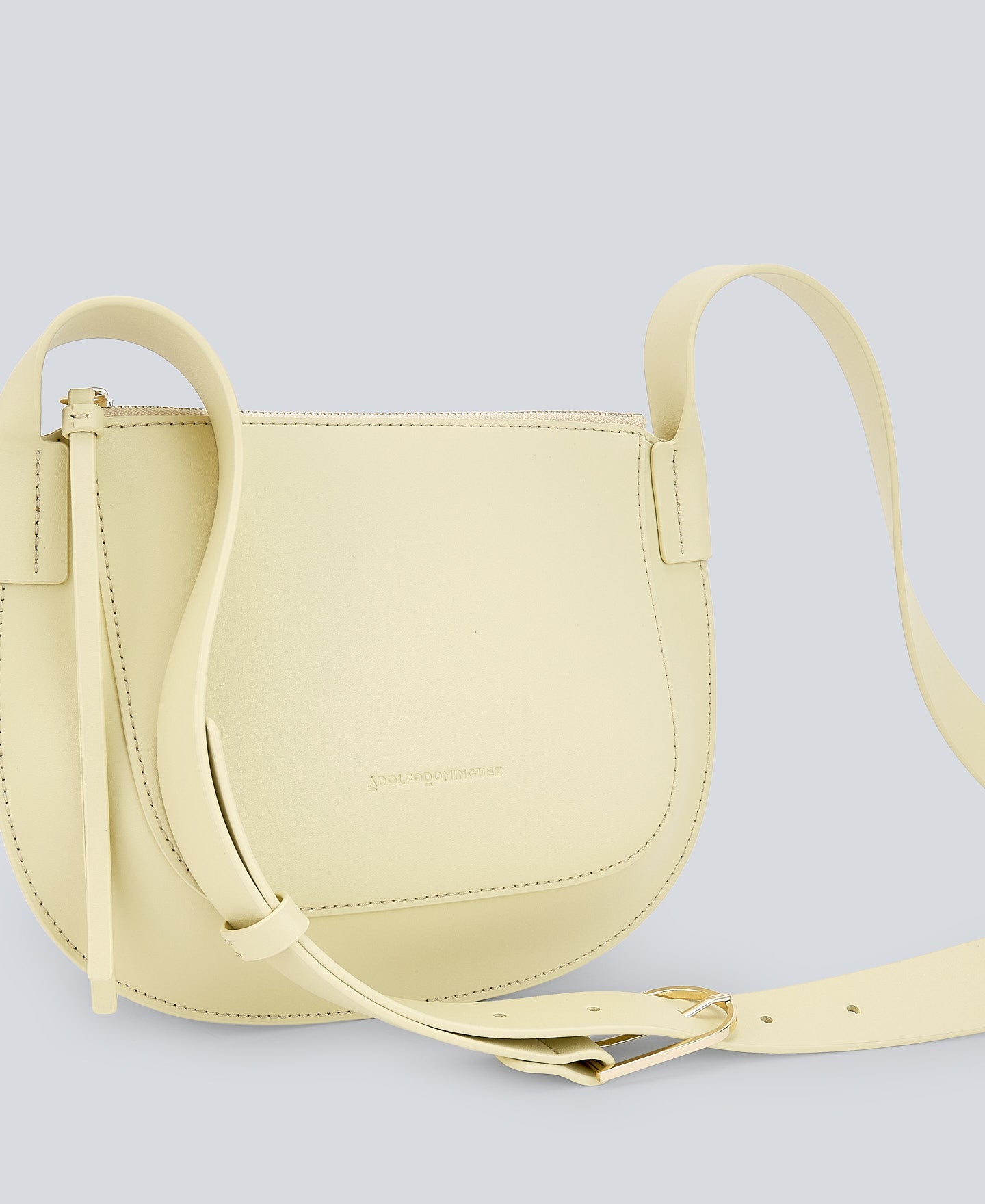 Light Yellow Yellow Leather Crossbody