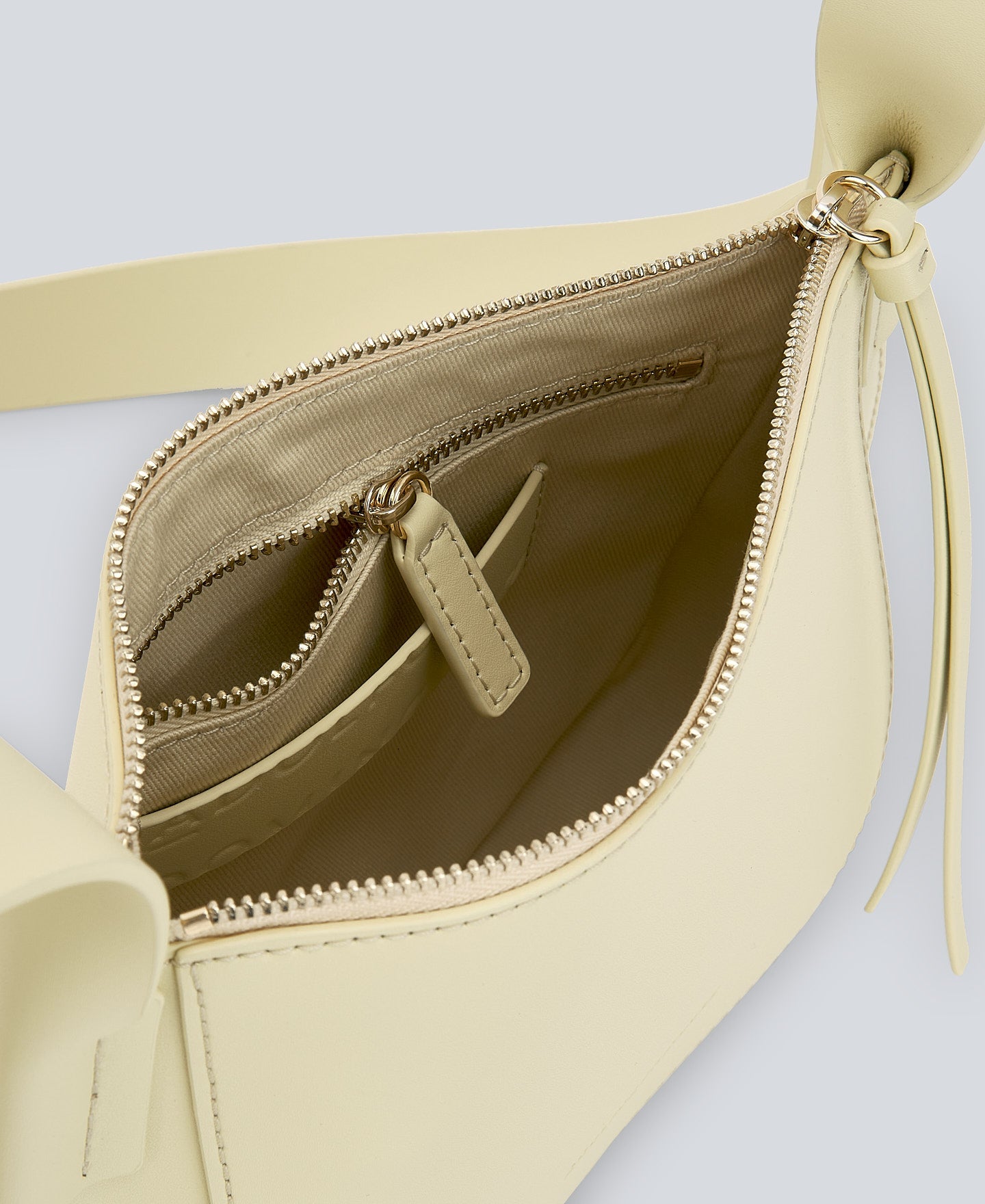 Light Yellow Yellow Leather Crossbody