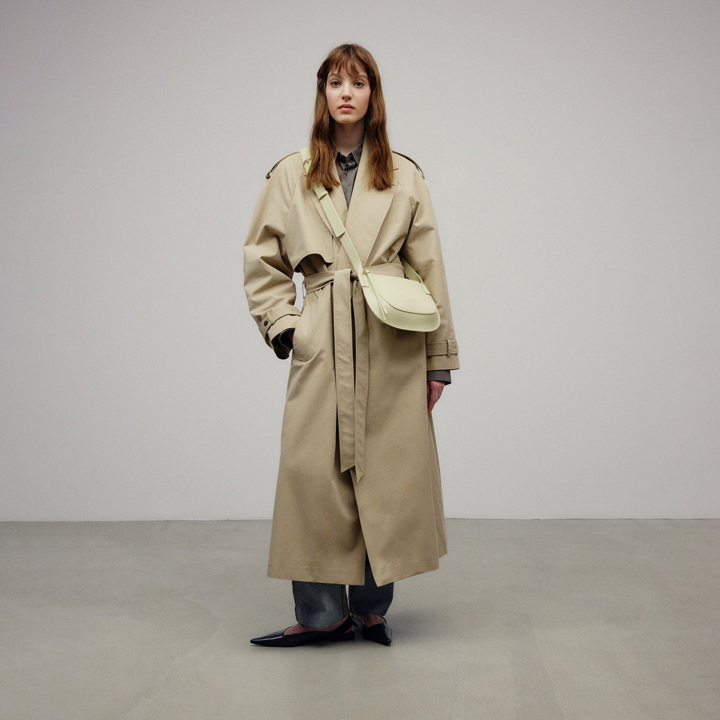 Light Yellow Yellow Leather Crossbody