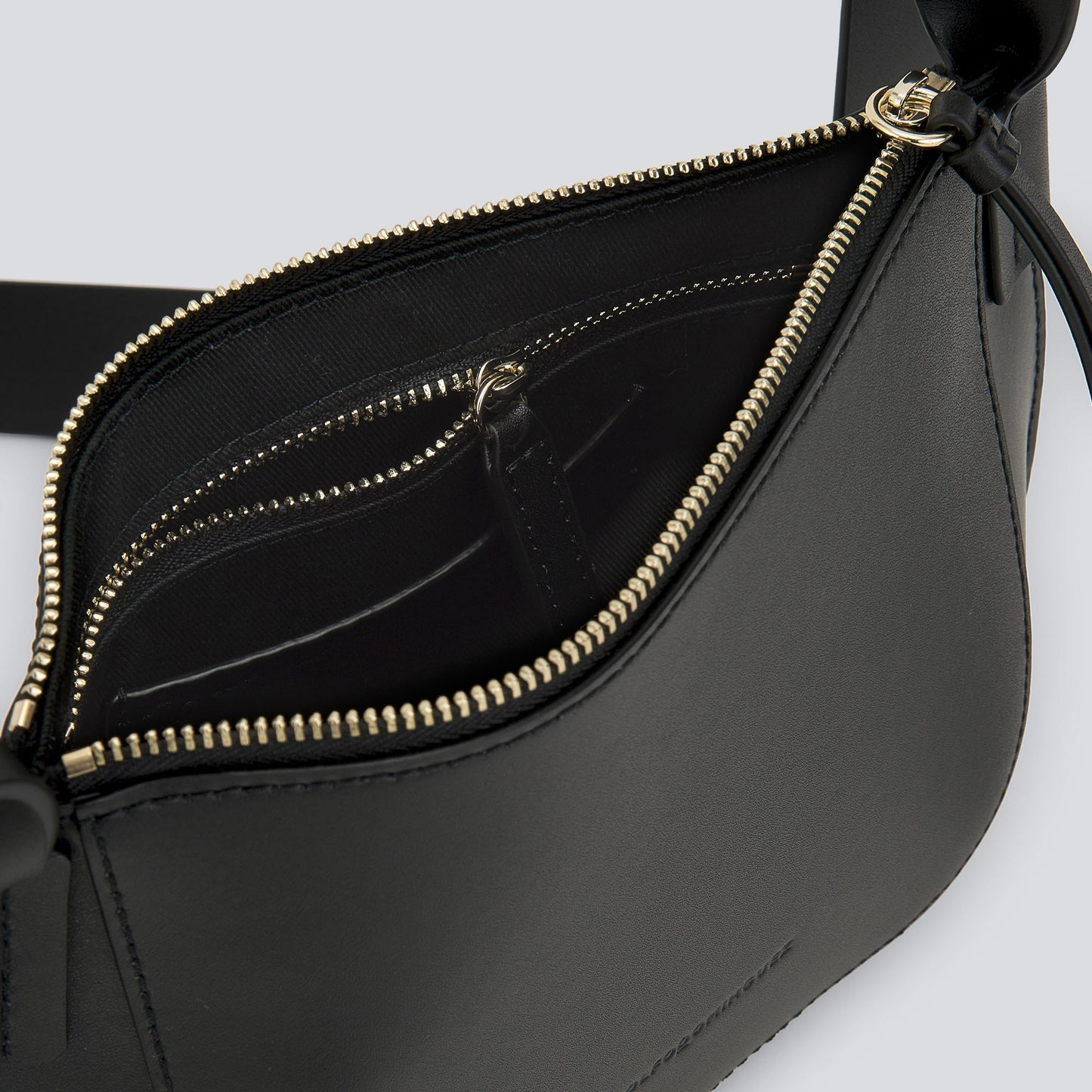 Classic Black Leather Crossbody Bag