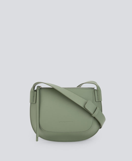 Light Green Green Leather Crossbody