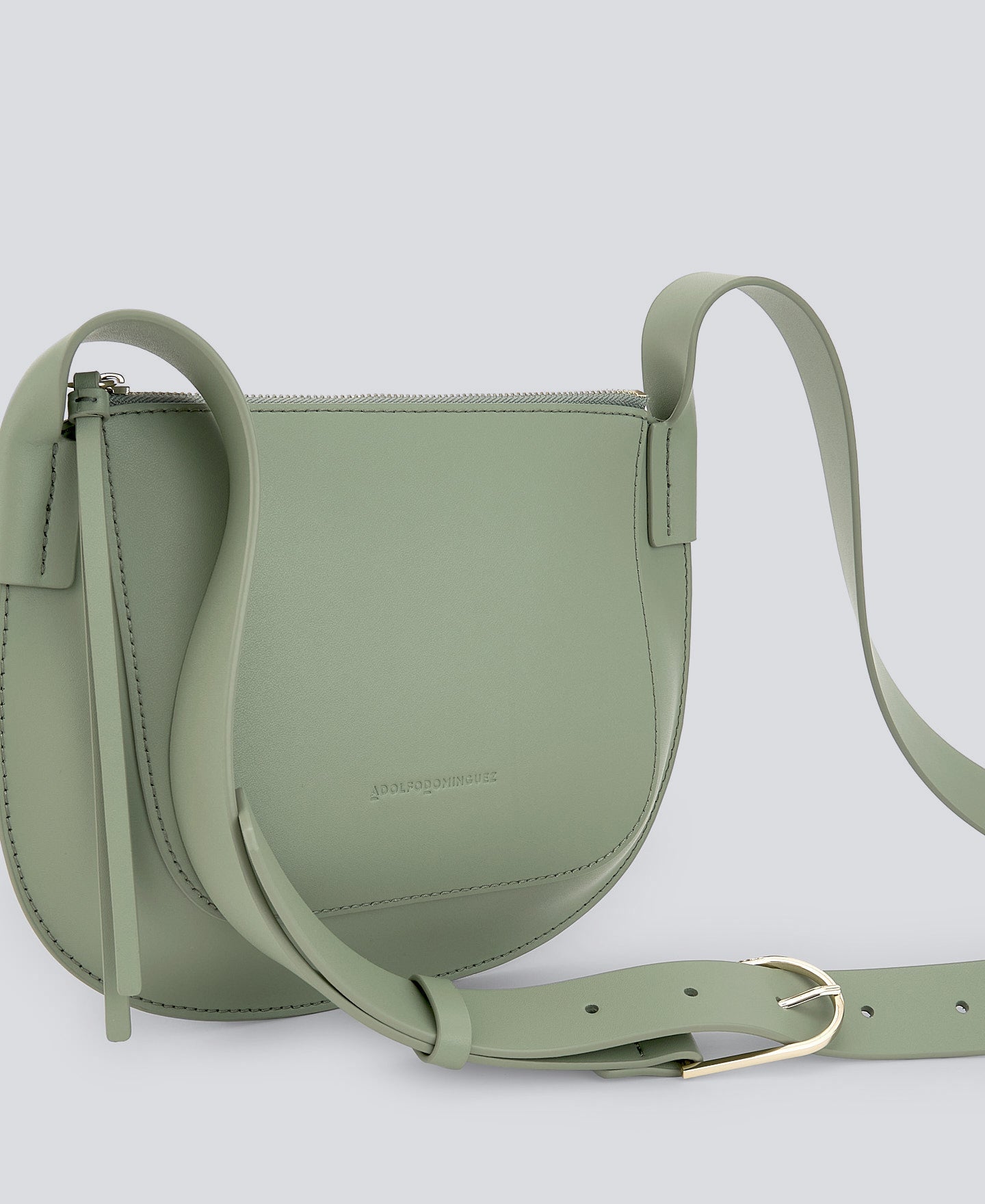 Light Green Green Leather Crossbody