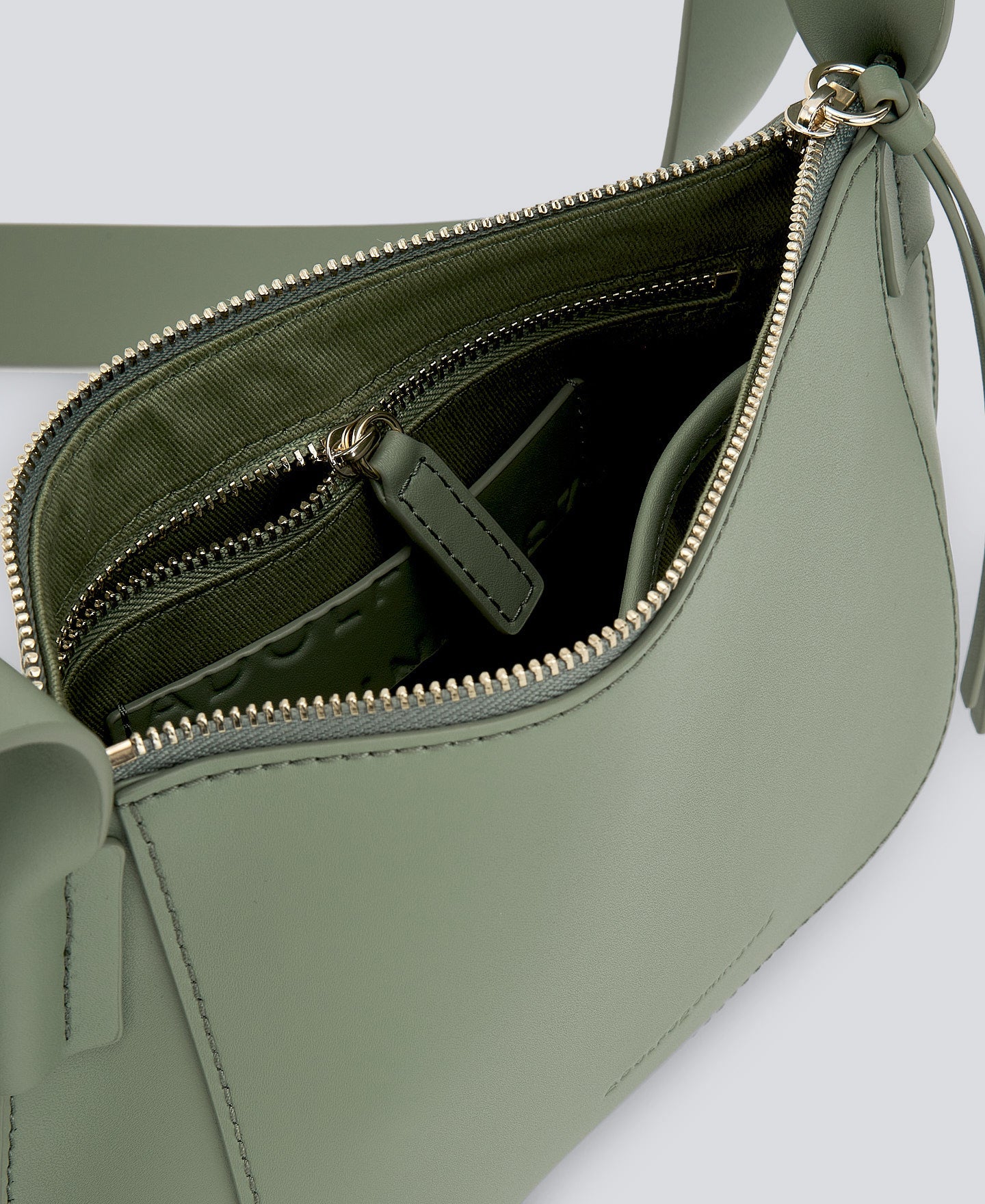 Light Green Green Leather Crossbody