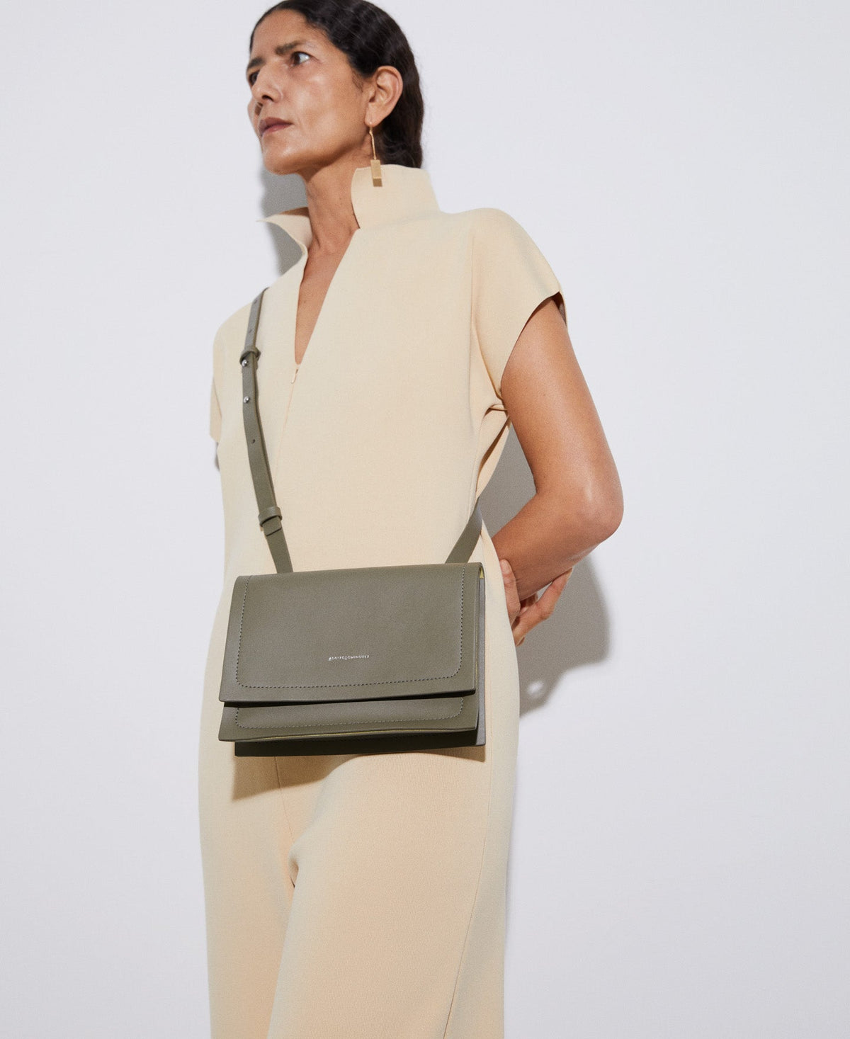 Green Shoulder Bag In Responsible Vachetta