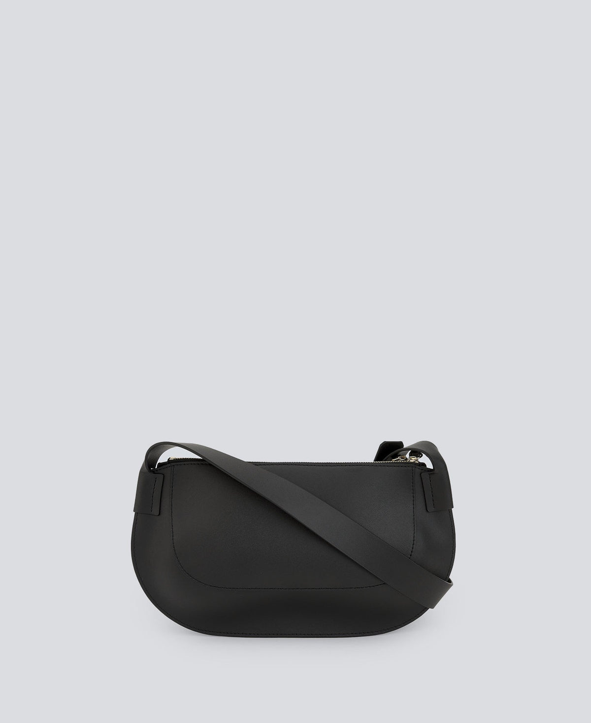 Leather Baguette Bag Black