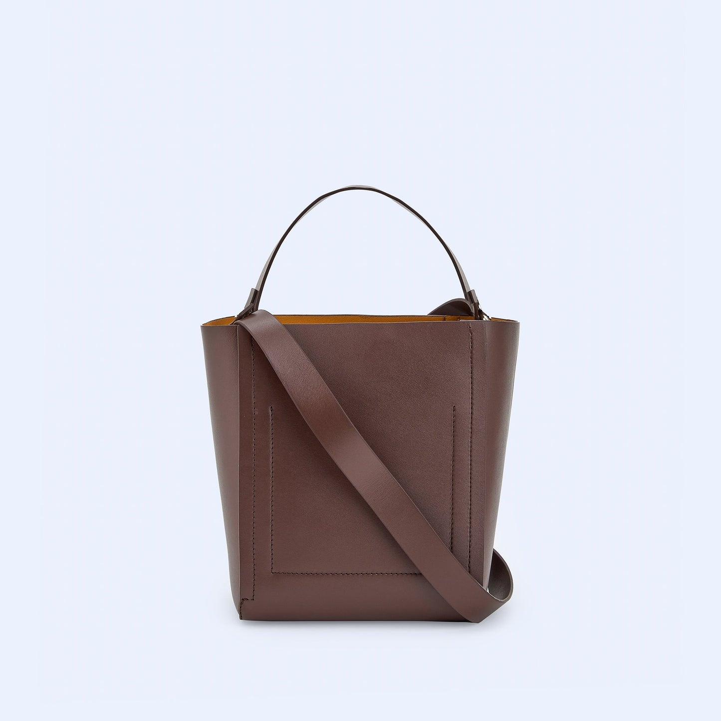 Brown Spanish Leather Bucket Bag