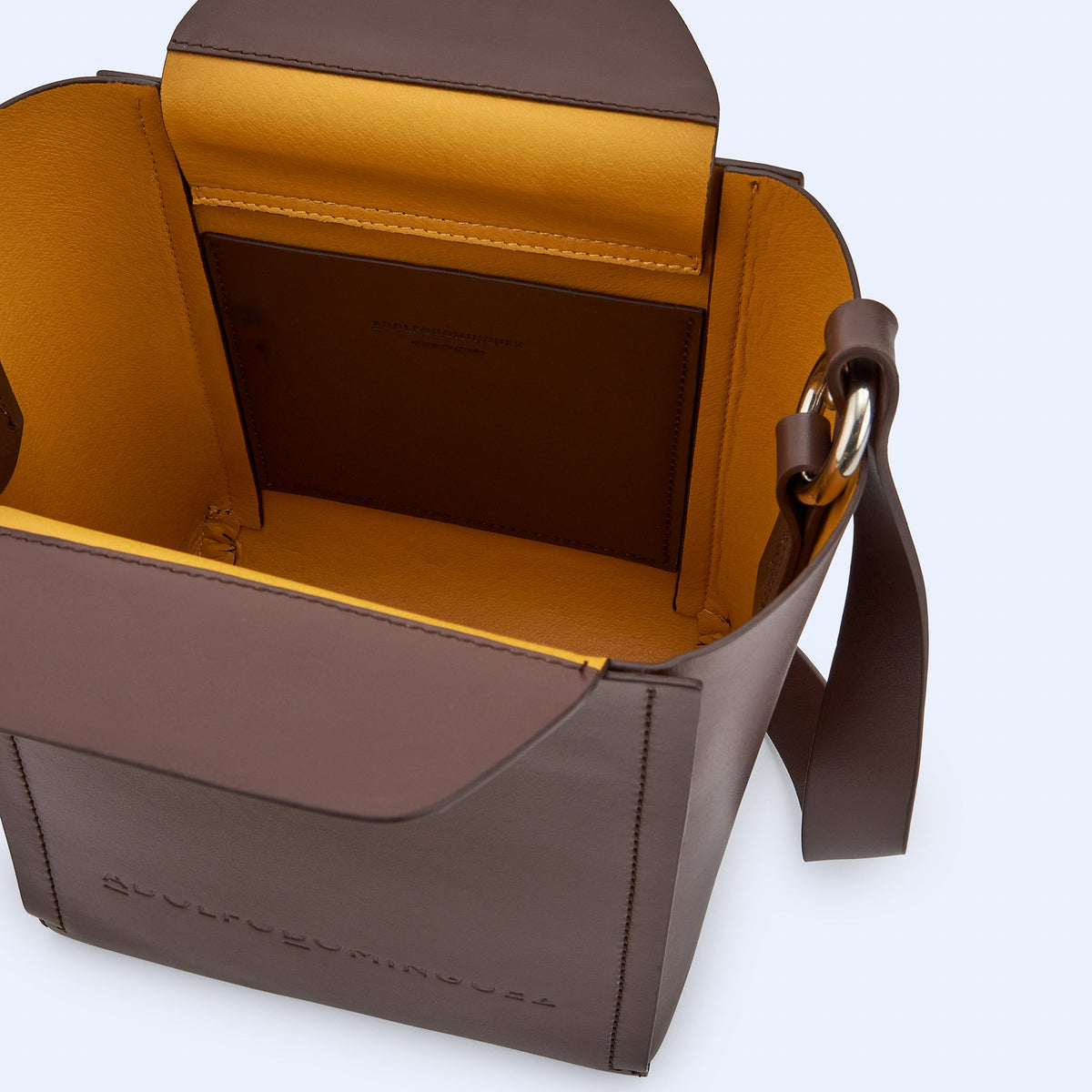 Brown Spanish Leather Bucket Bag