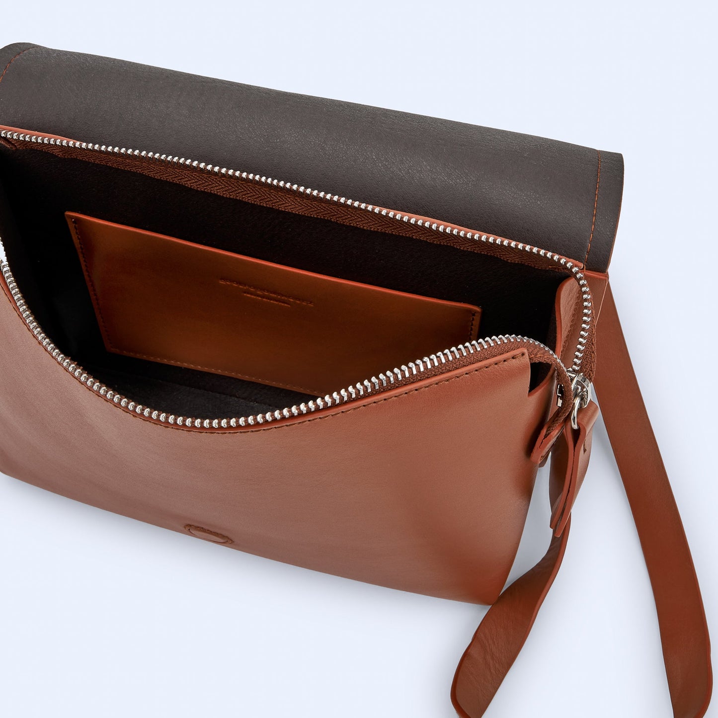 Spanish Leather Baguette Bag