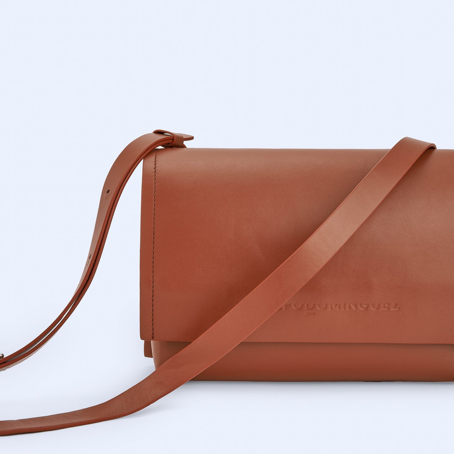 Spanish Leather Baguette Bag
