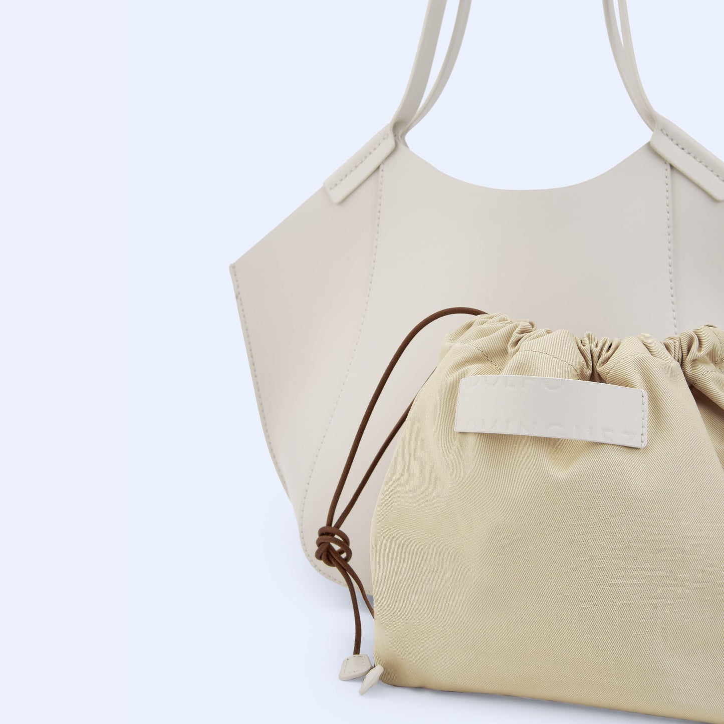 Ecru Vachetta Mini Shopper Bag