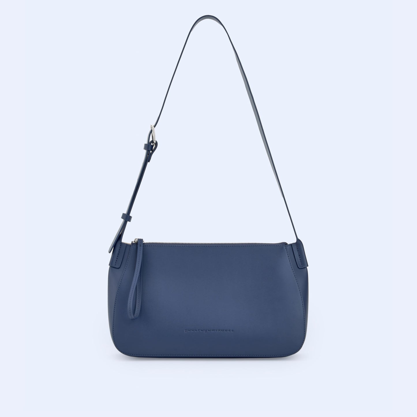 Navy Blue Vachetta Leather Shoulder Bag