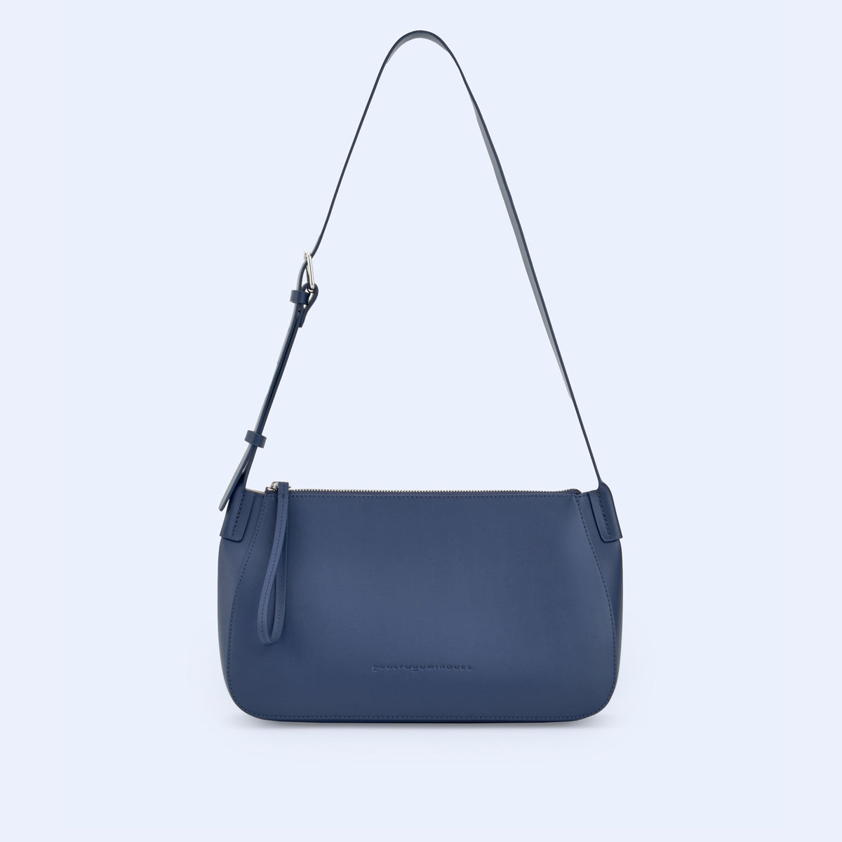 Navy Blue Vachetta Leather Shoulder Bag
