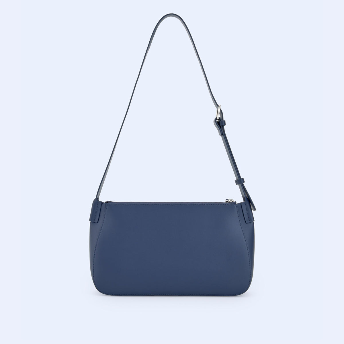 Navy Blue Vachetta Leather Shoulder Bag
