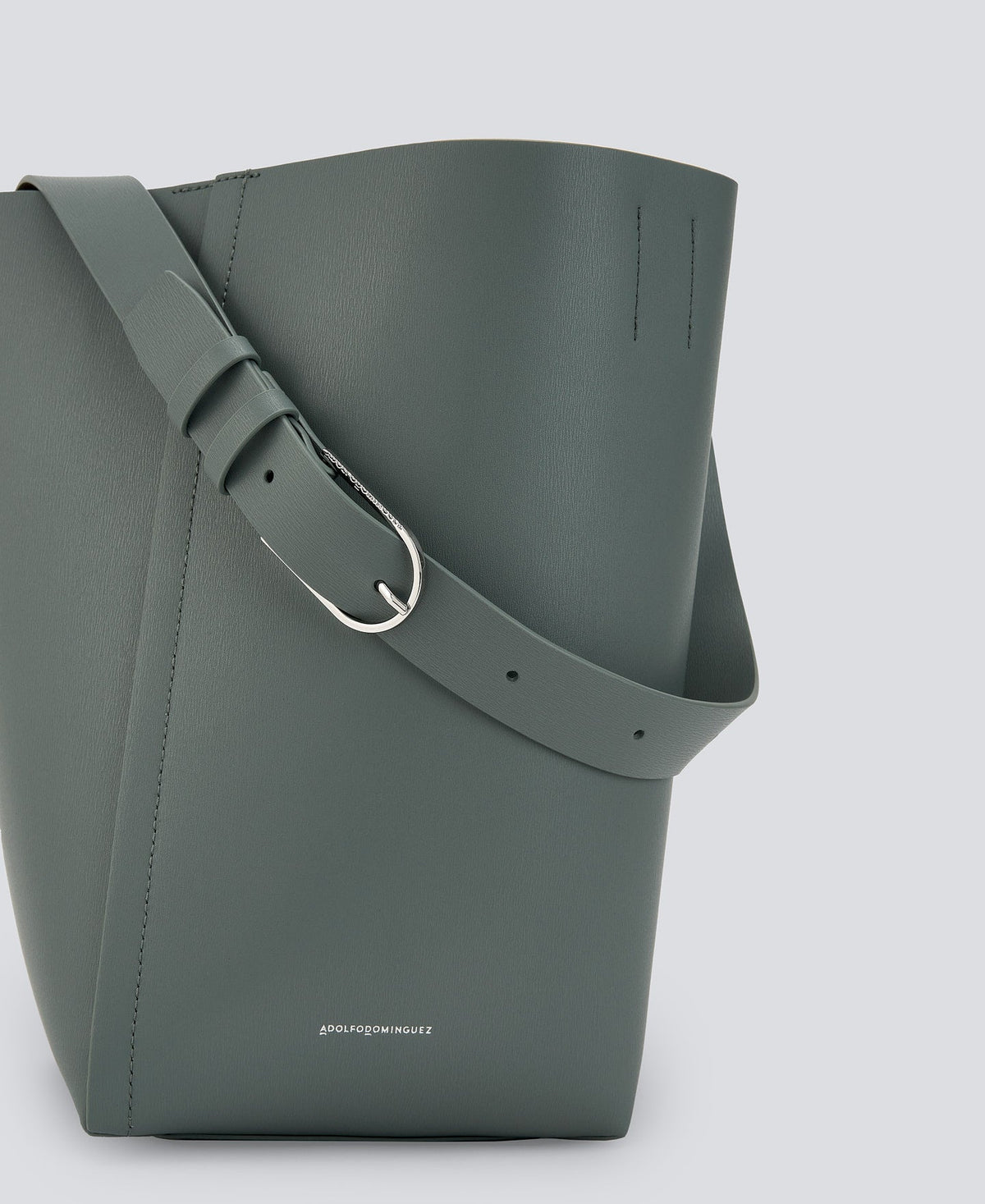 Sea Water Green Green Responsible Leather Hobo Bag