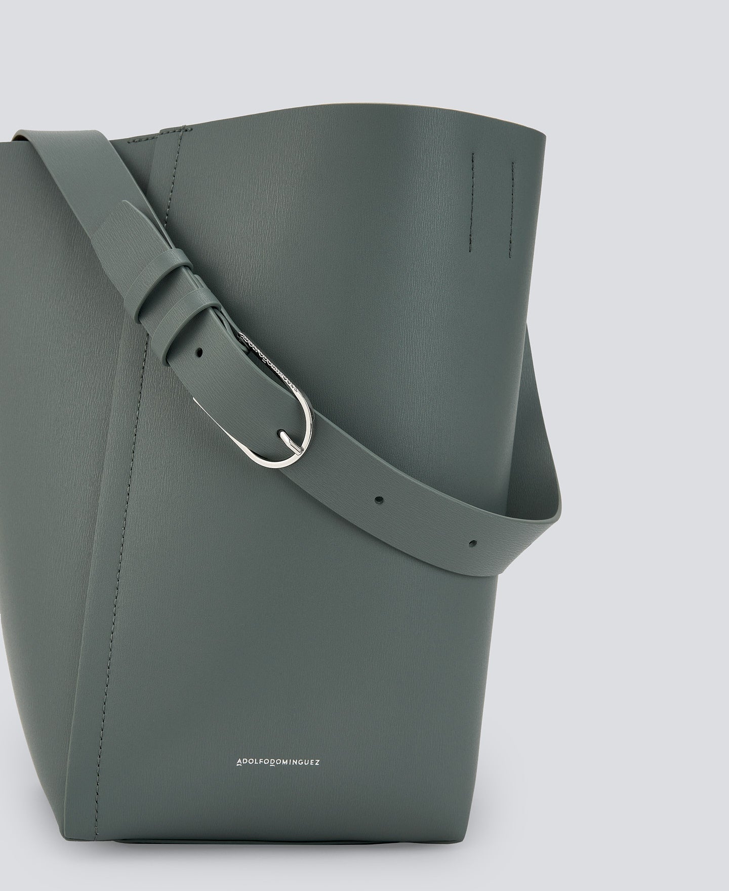 Sea Water Green Green Responsible Leather Hobo Bag