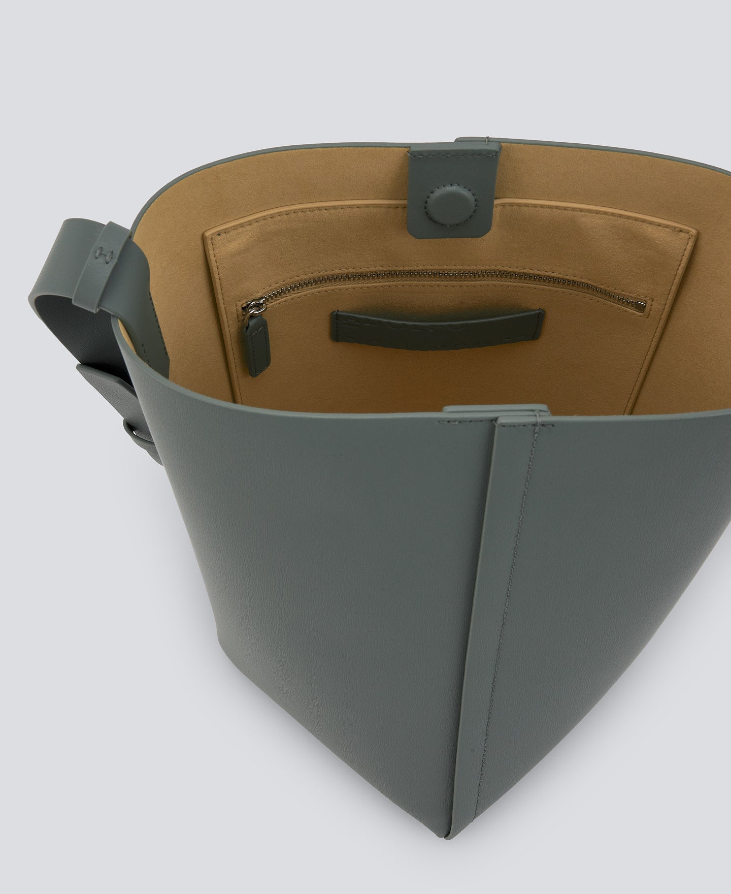 Sea Water Green Green Responsible Leather Hobo Bag