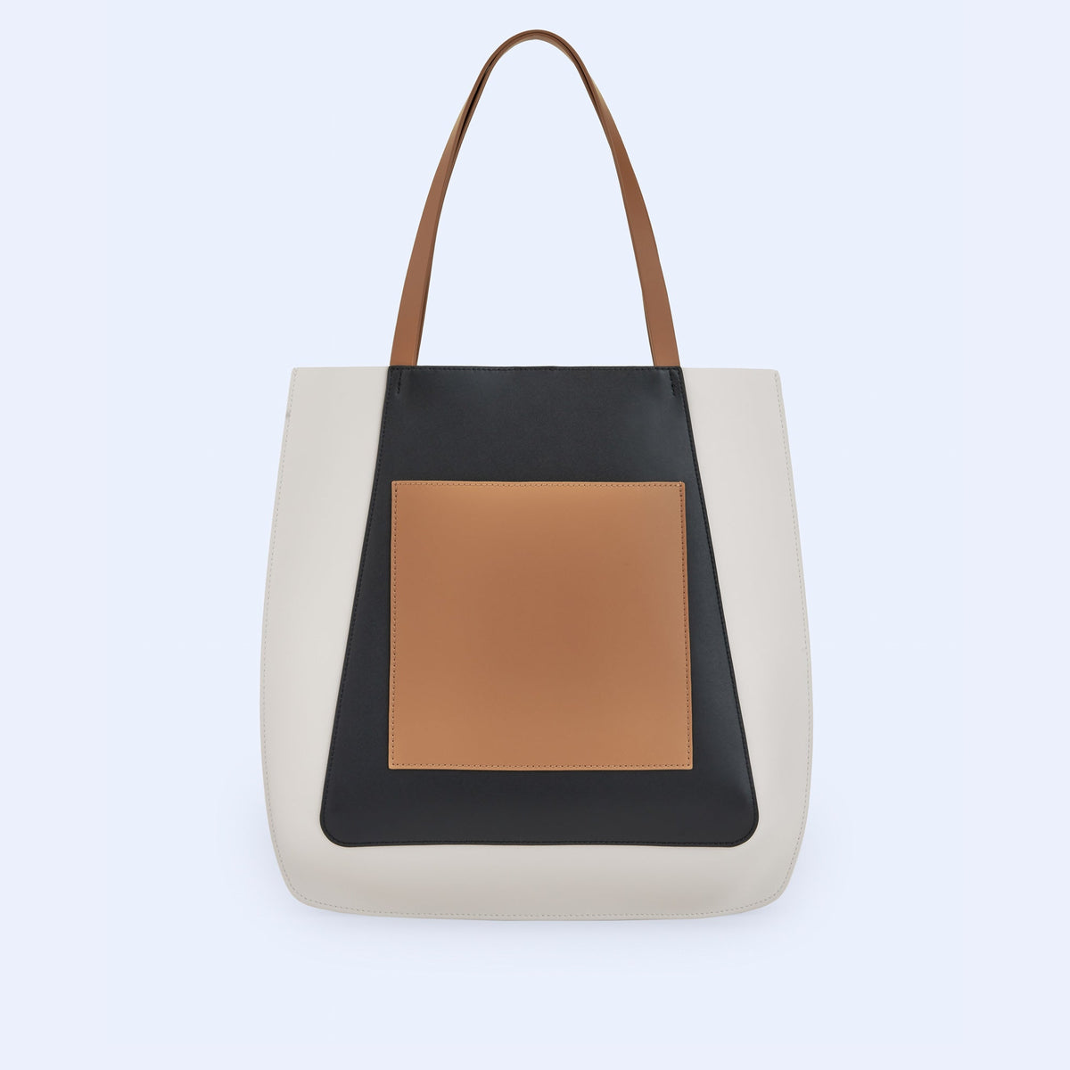 3-Color Vachetta Leather Shopper