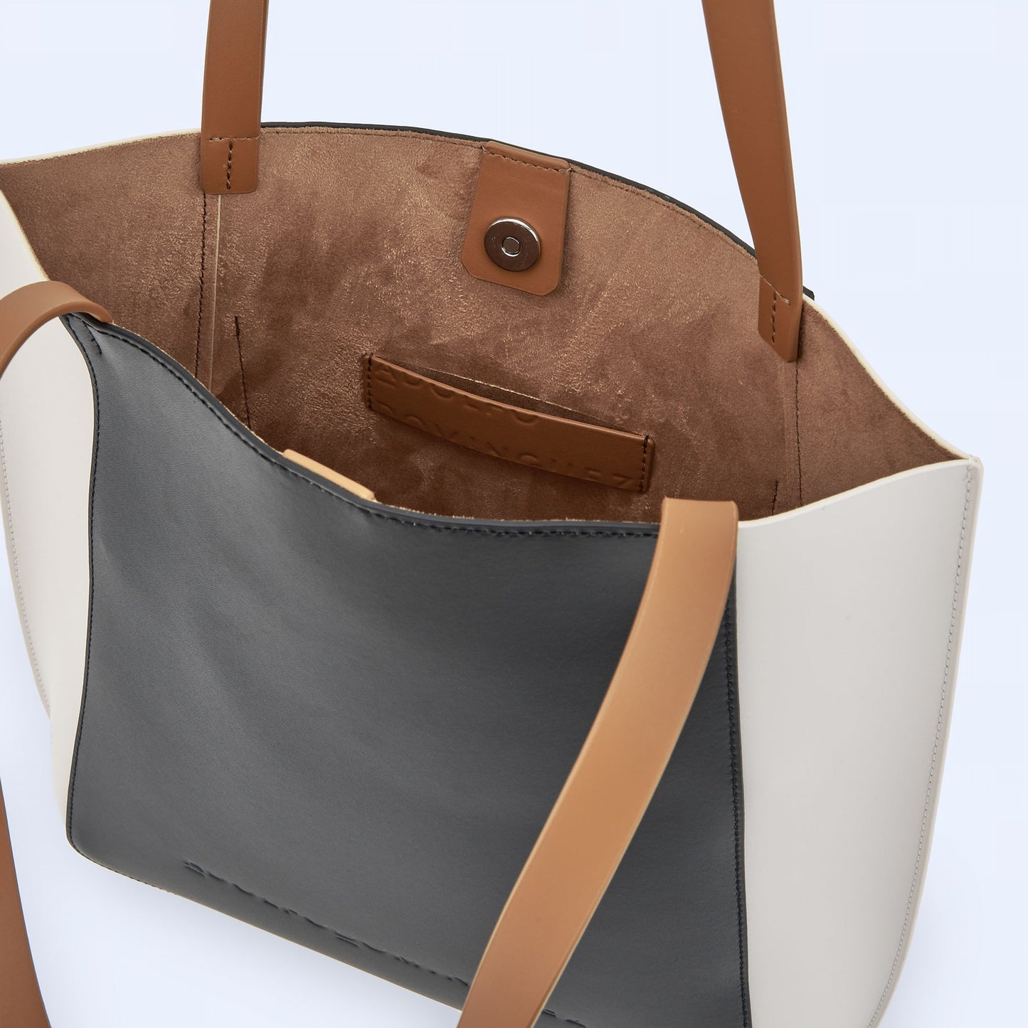 3-Color Vachetta Leather Shopper