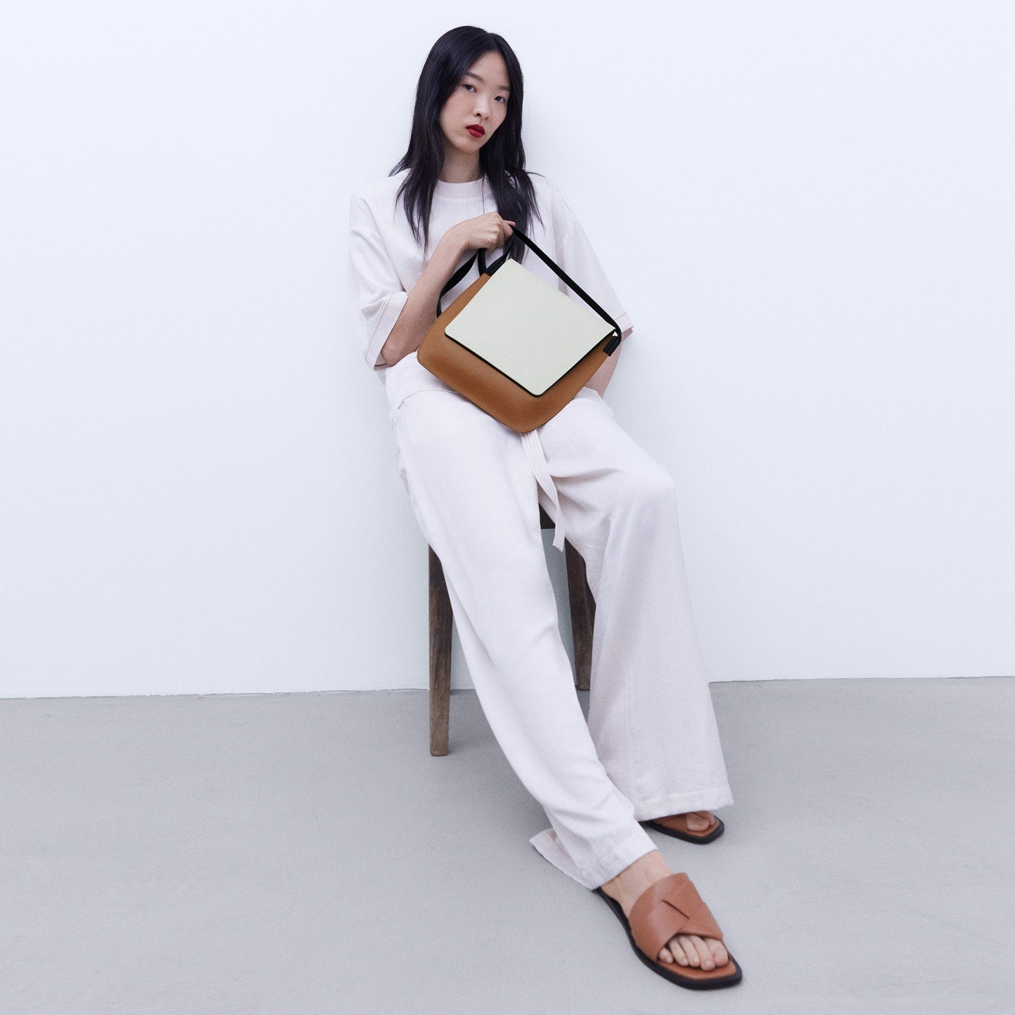 Medium Multicolor Vachetta Leather Shoulder Bag