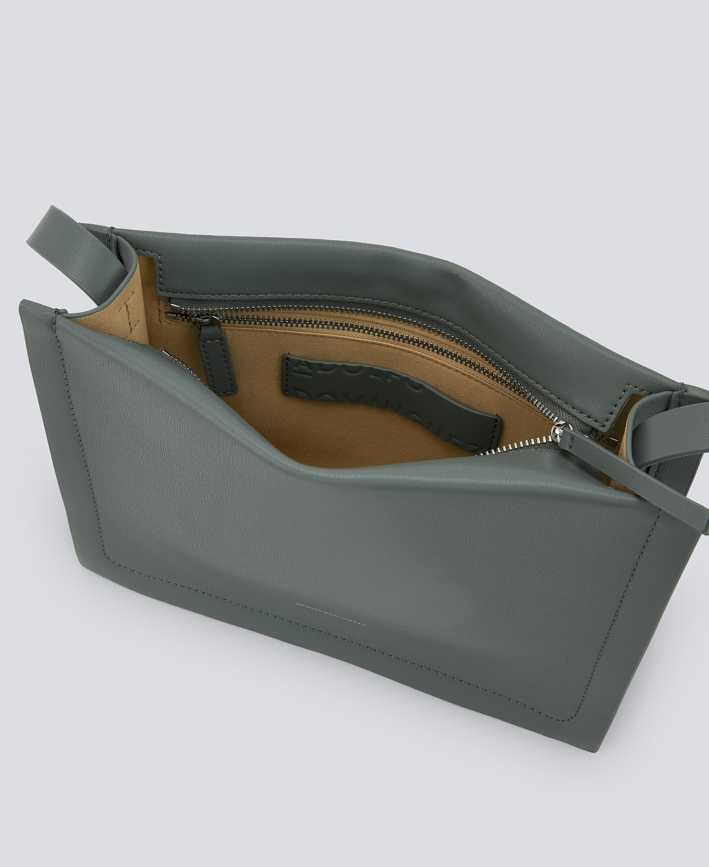 Sea Water Green Responsible Leather Crossbody