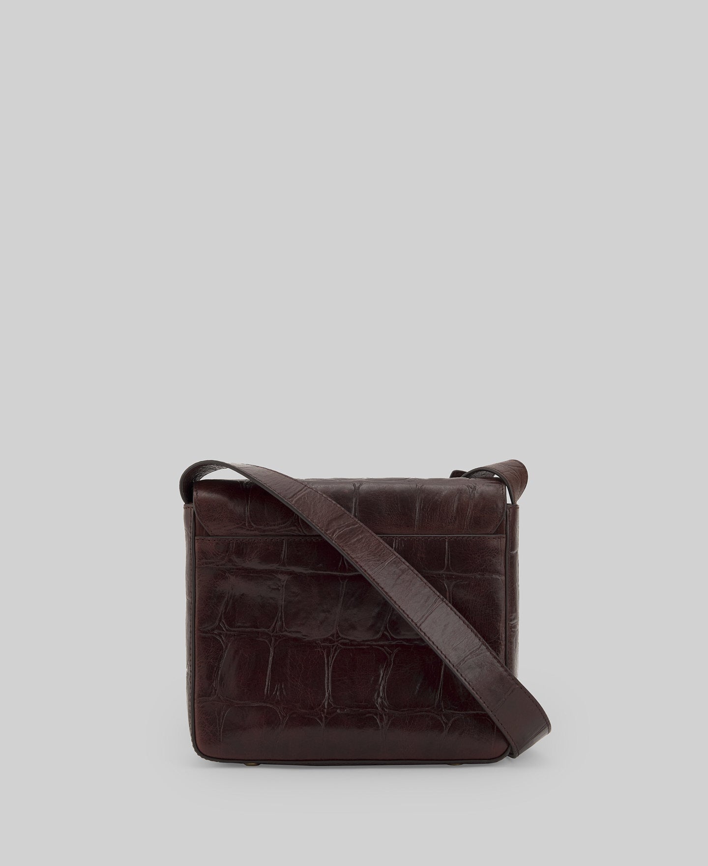 Leather coco shoulder bag woman in brown