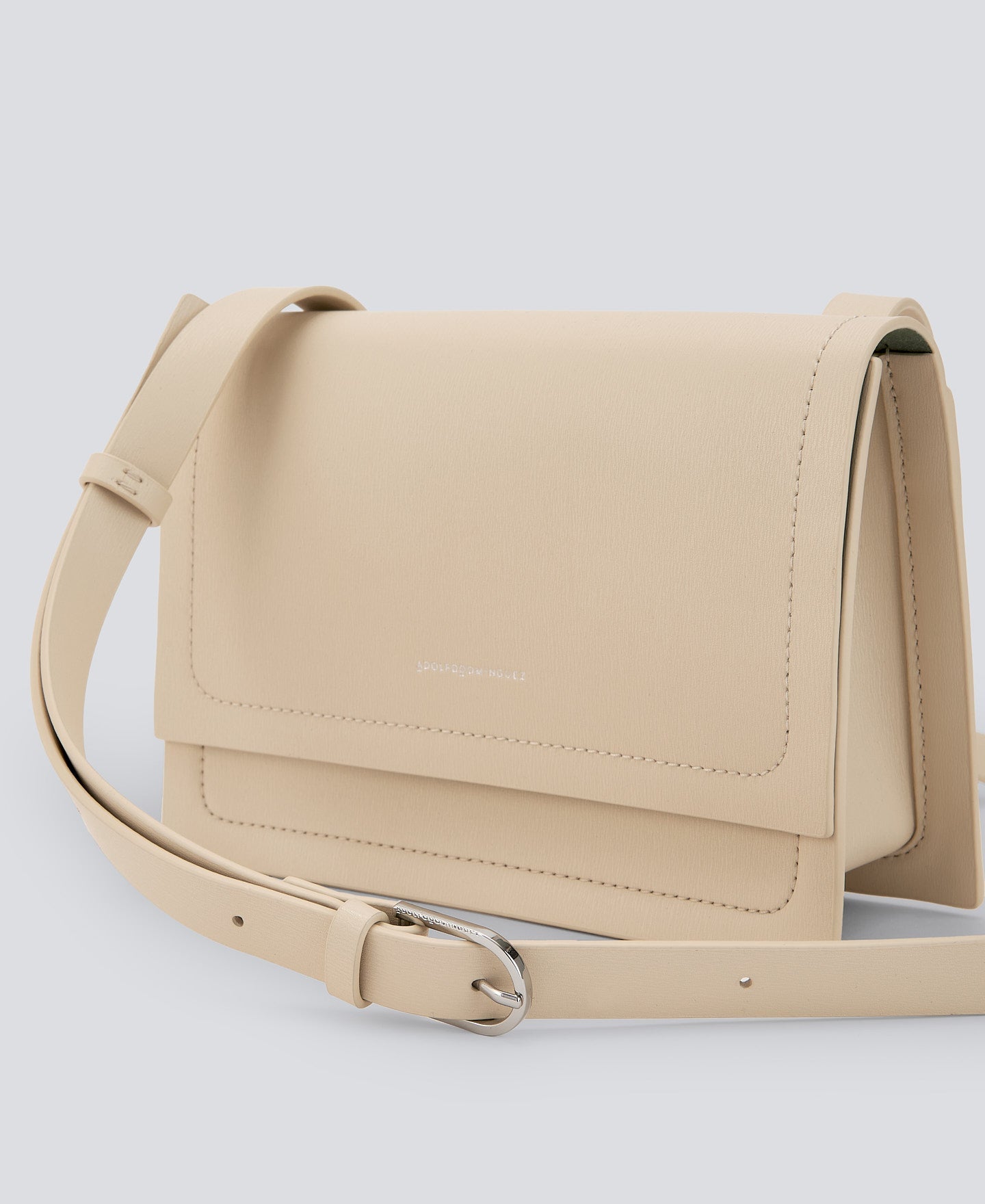 Light Cream Responsible Leather Crossbody