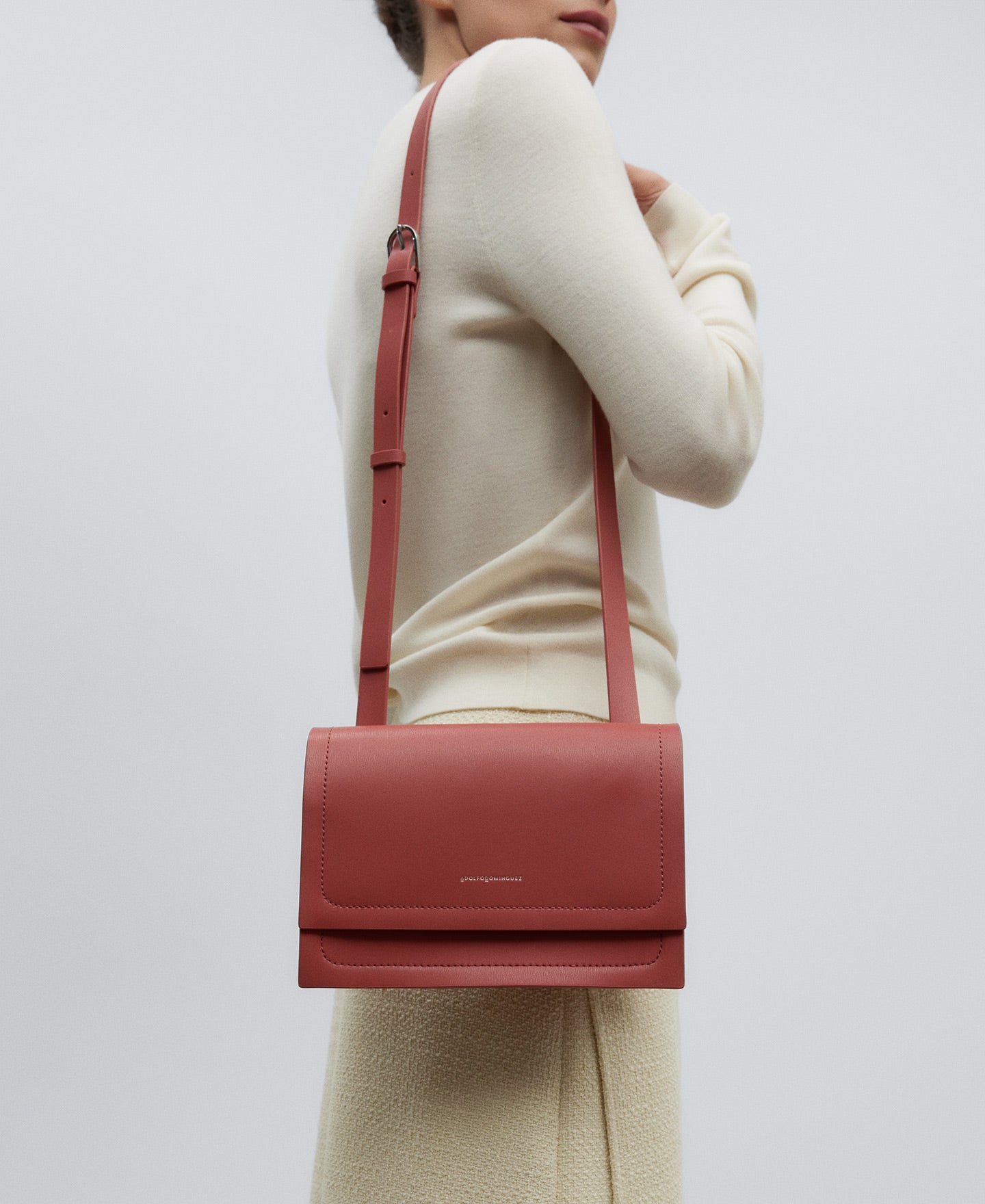 Tile Red Responsible Leather Crossbody