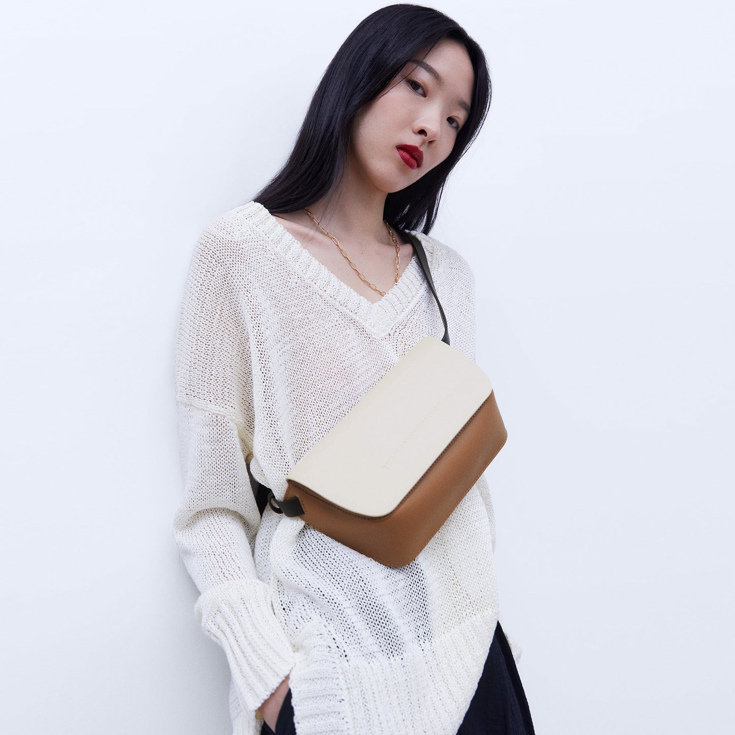 Multicolor Vachetta Leather Belt Bag