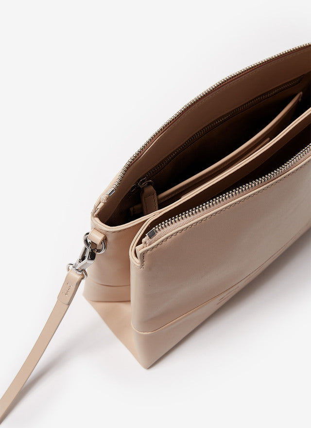 Stone Clutch Bag With Smooth Finish