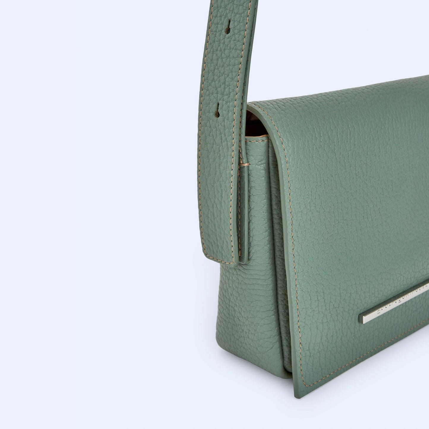 Green Leather Mini Shoulder Bag
