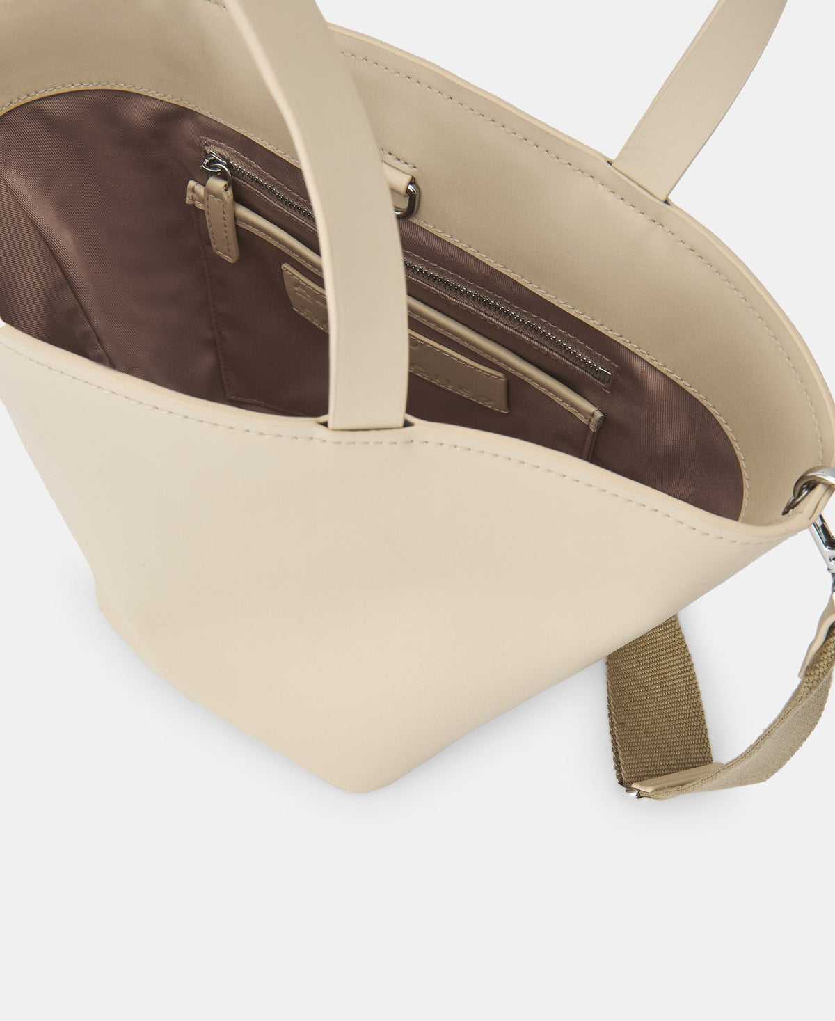 Light Cream Vachetta Leather Tote Bag