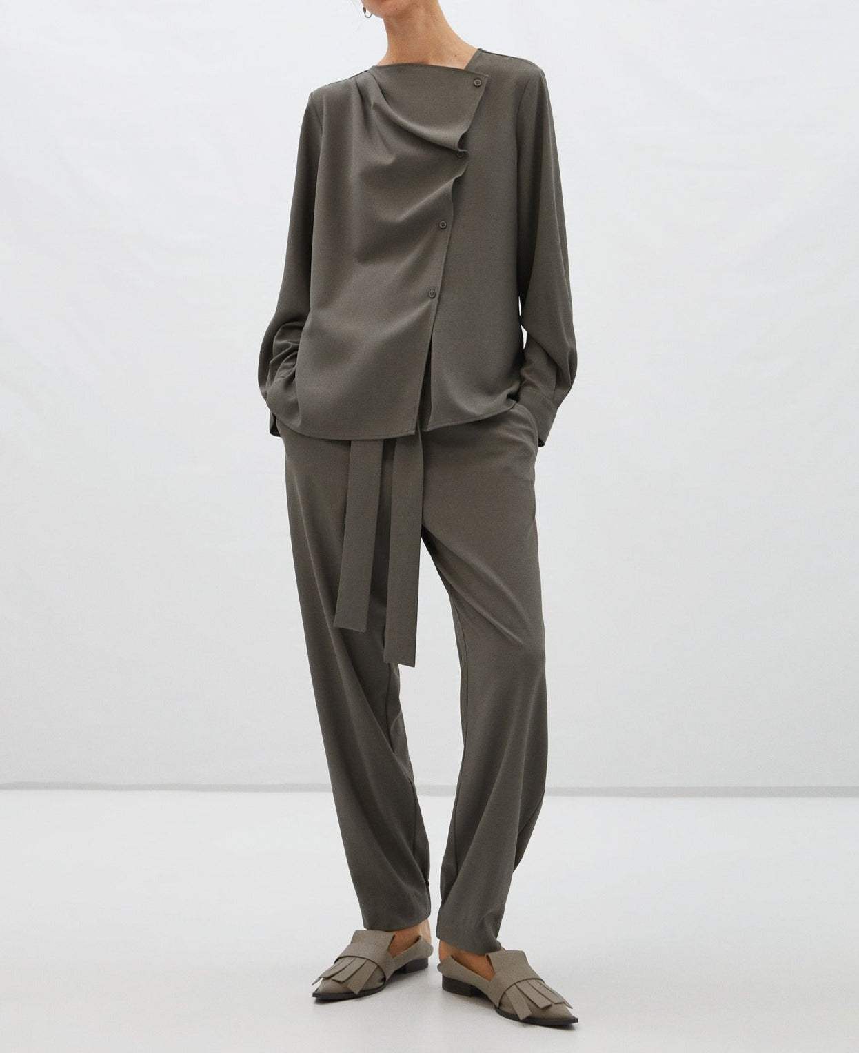 Brown Relaxed Fit Jogger Trousers