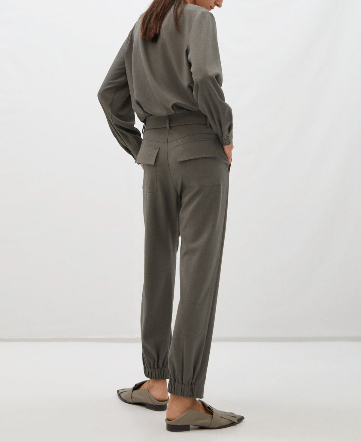 Brown Relaxed Fit Jogger Trousers