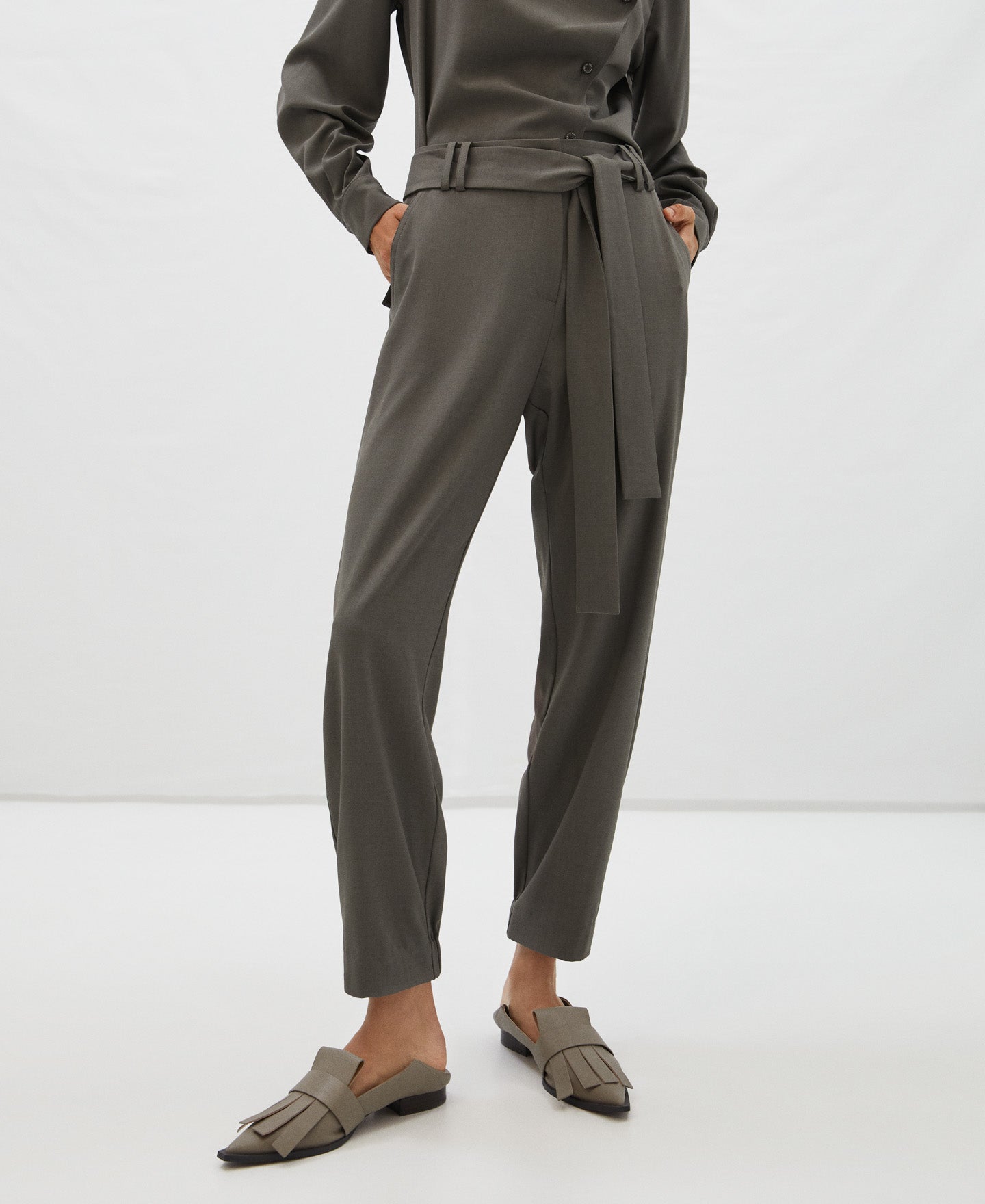 Brown Relaxed Fit Jogger Trousers