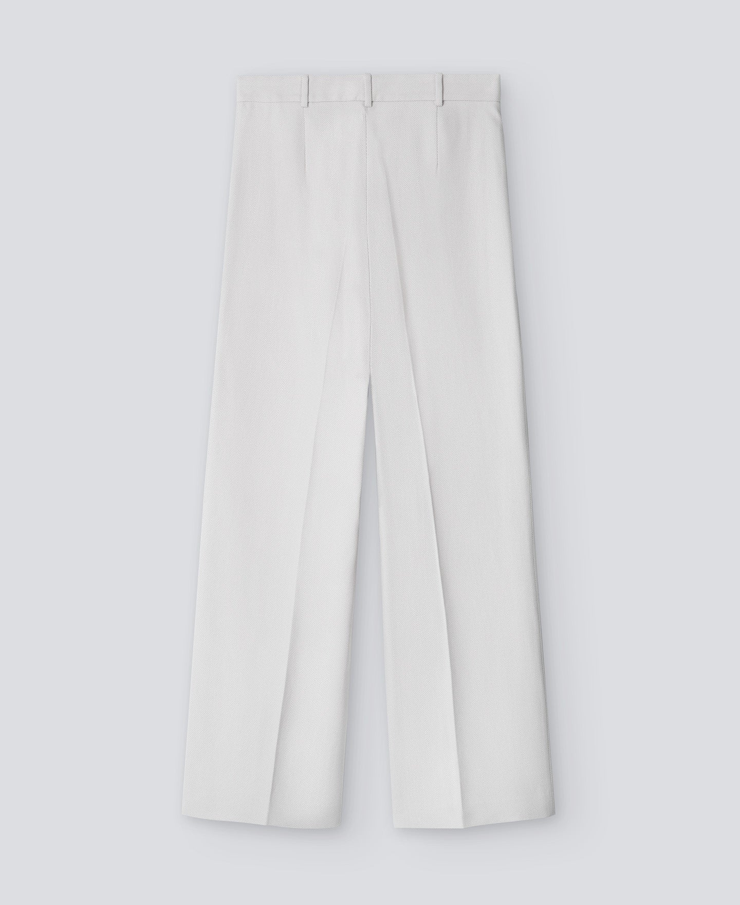 Light Grey Grey Ankle-Length Trousers
