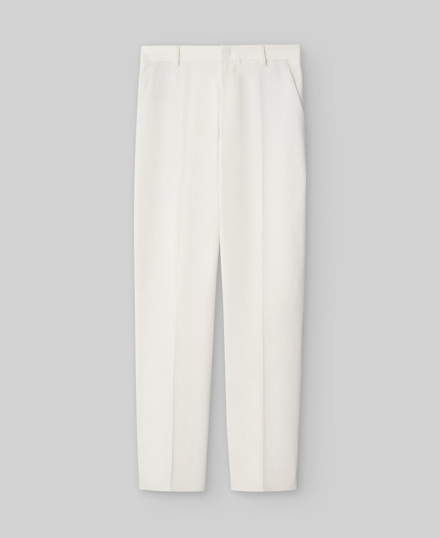 Ecru ankle-length trousers woman in ecru