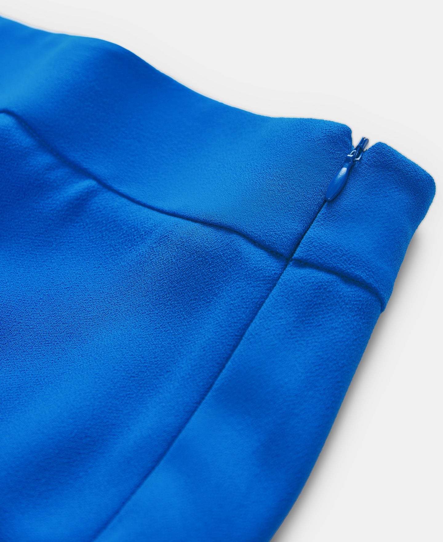Blue Straight Fluid Trousers